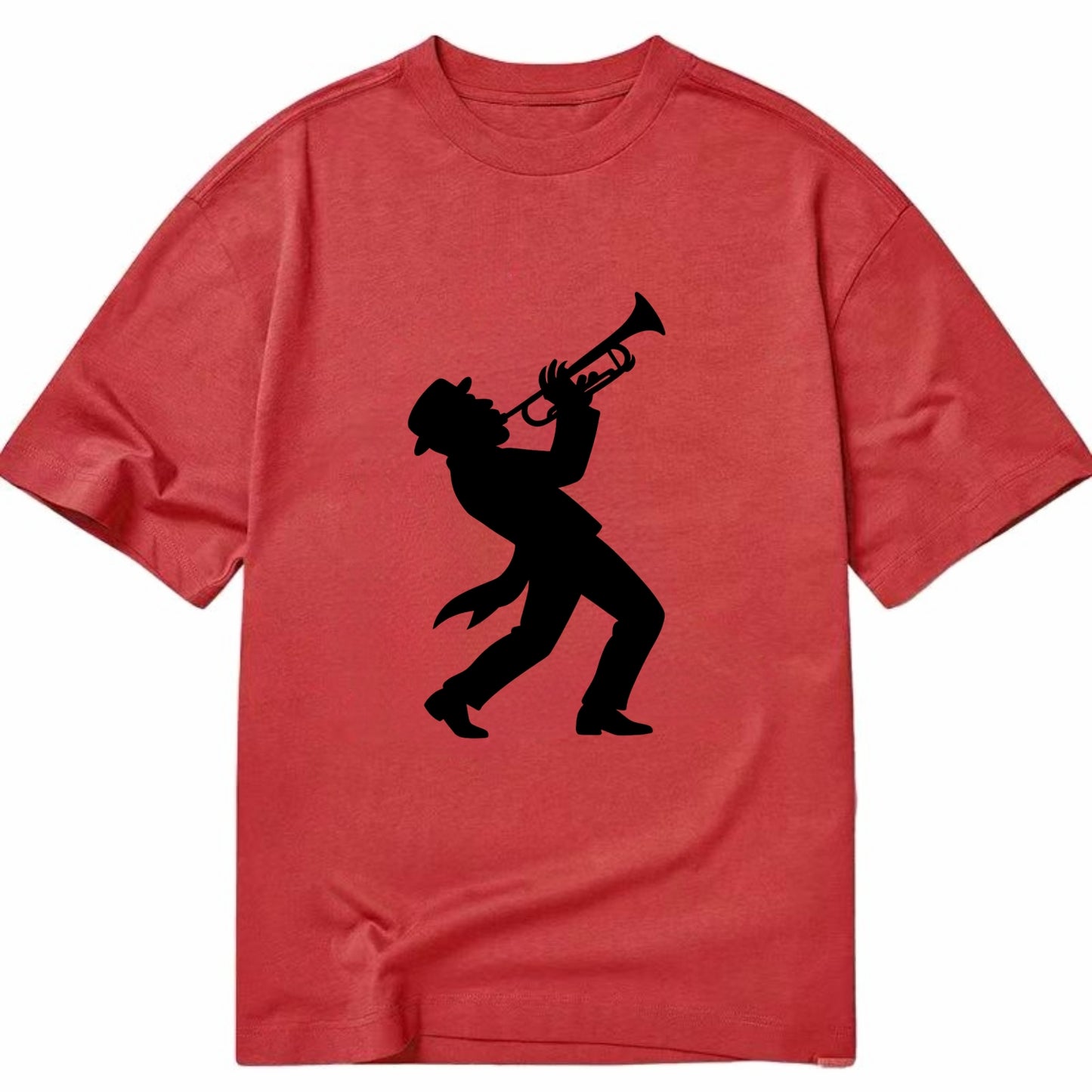 Trumpet player hitting high note - Classic T-shirt - Red