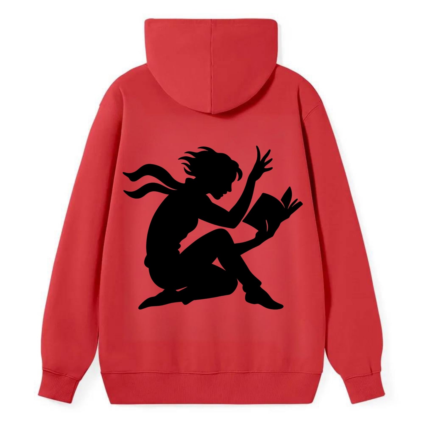 Reader lost in book moment - Classic Pullover Hoodie - Red