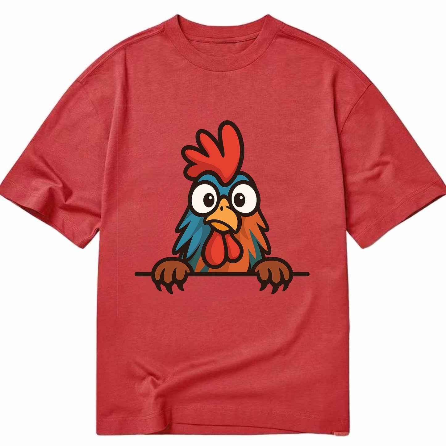 Rooster - Classic T-shirt - Red