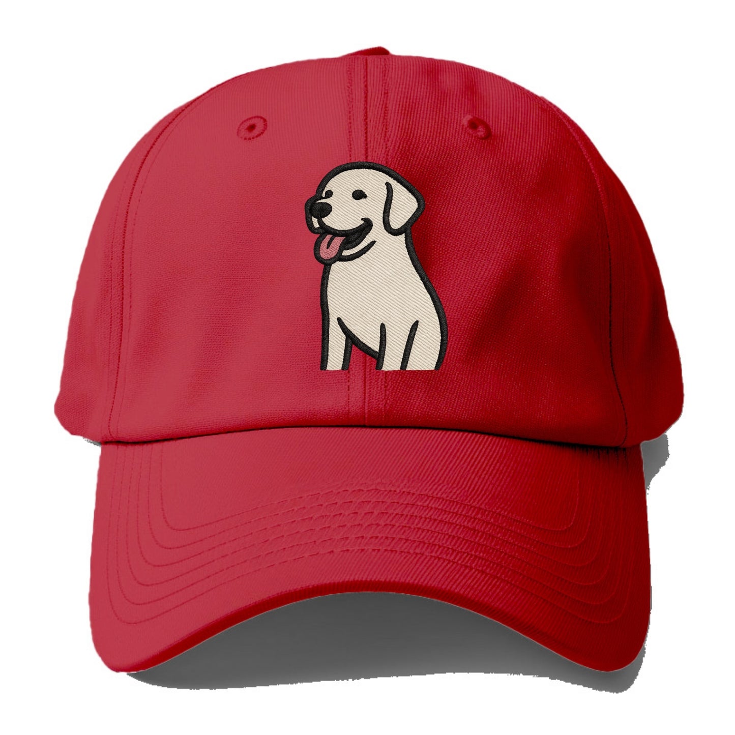 Labrador - Happy panting expression - Baseball Cap - Red