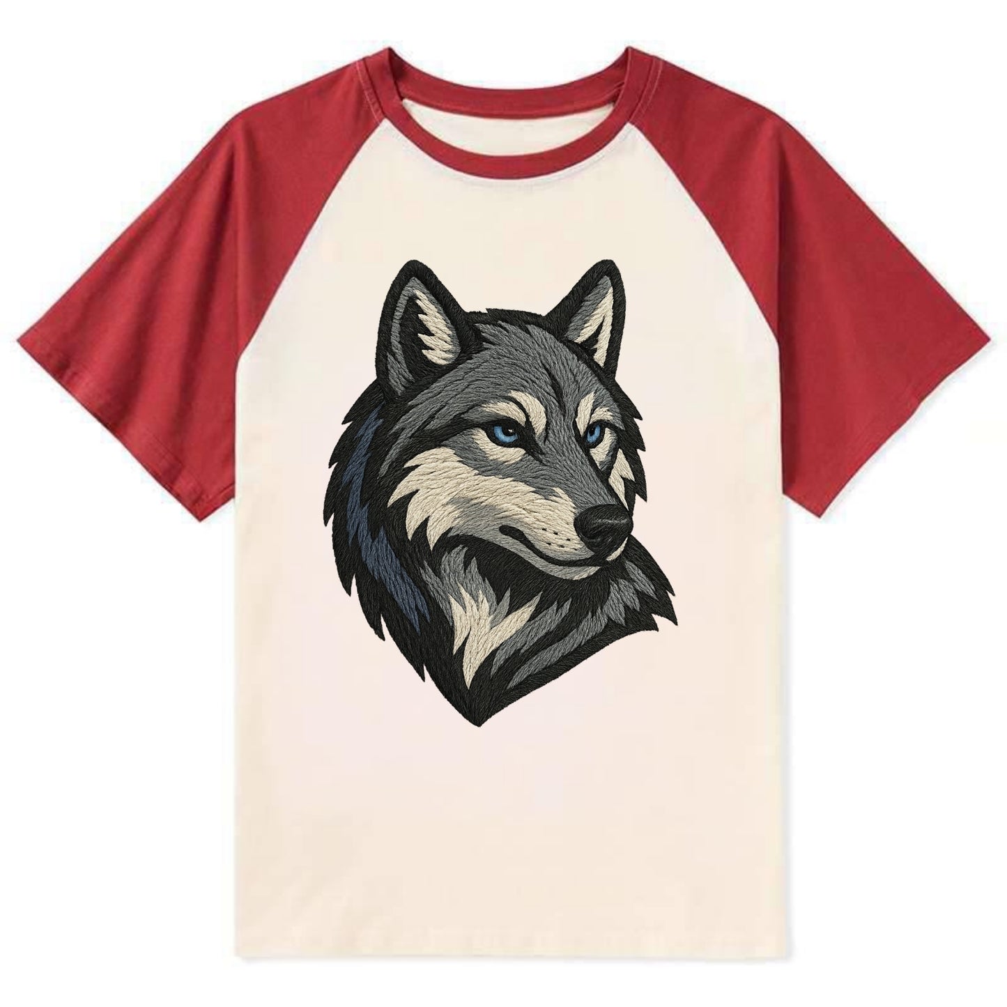 Silent But Deadly - Contrast Raglan T-shirt - Red