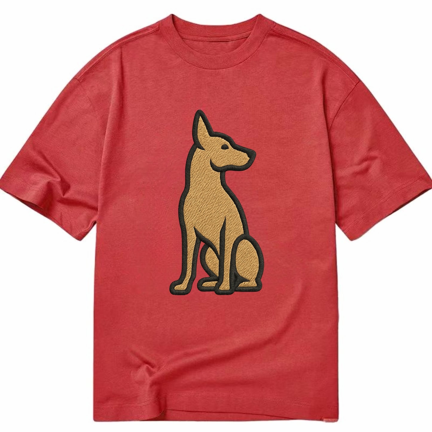 Pharaoh Hound - Tan colored sitting pose Classic T-shirt - Red