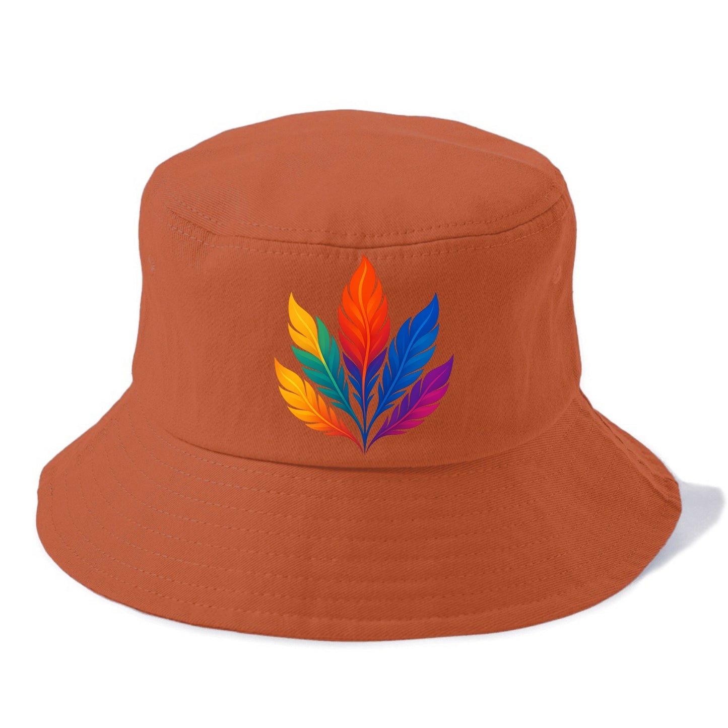 Phoenix Feathers - Each feather a differ - Bucket Hat - Red