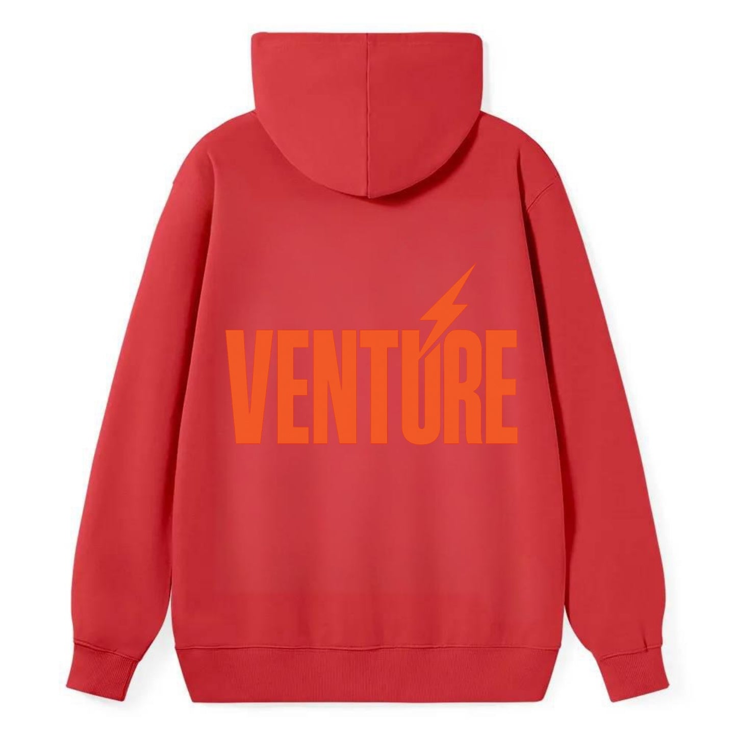 Bold typography design - "VENTURE" - taking risks, bold exploration - Classic Pullover Hoodie - Red