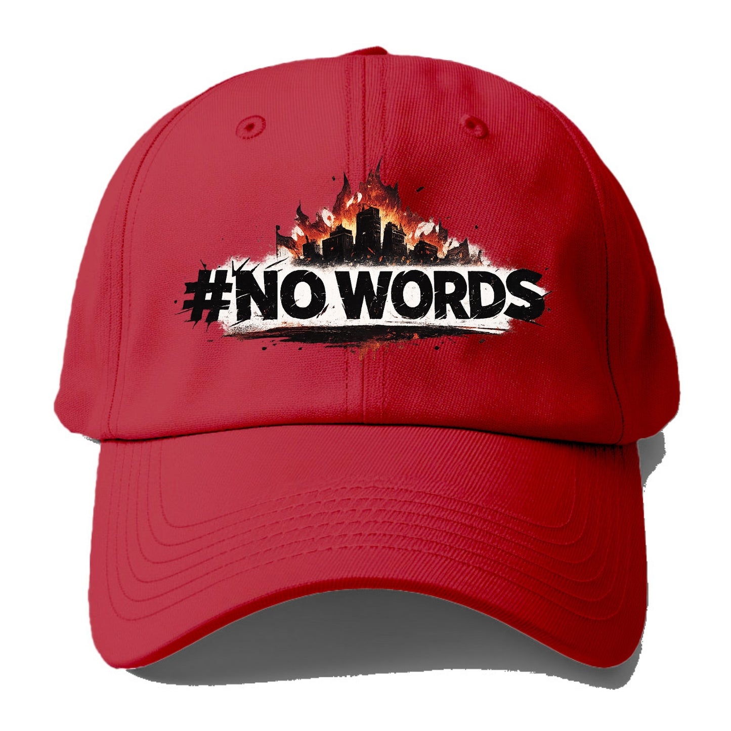 No Words - Baseball Cap - Red