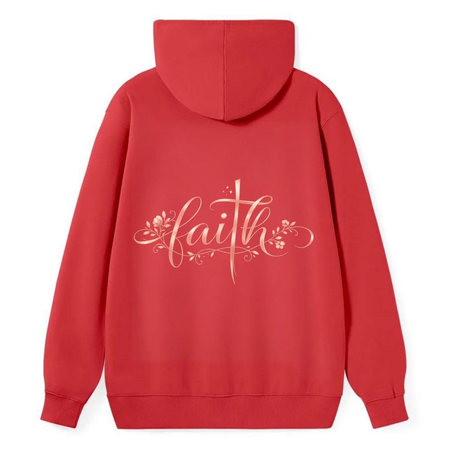 Faith - Classic Pullover Hoodie - Red