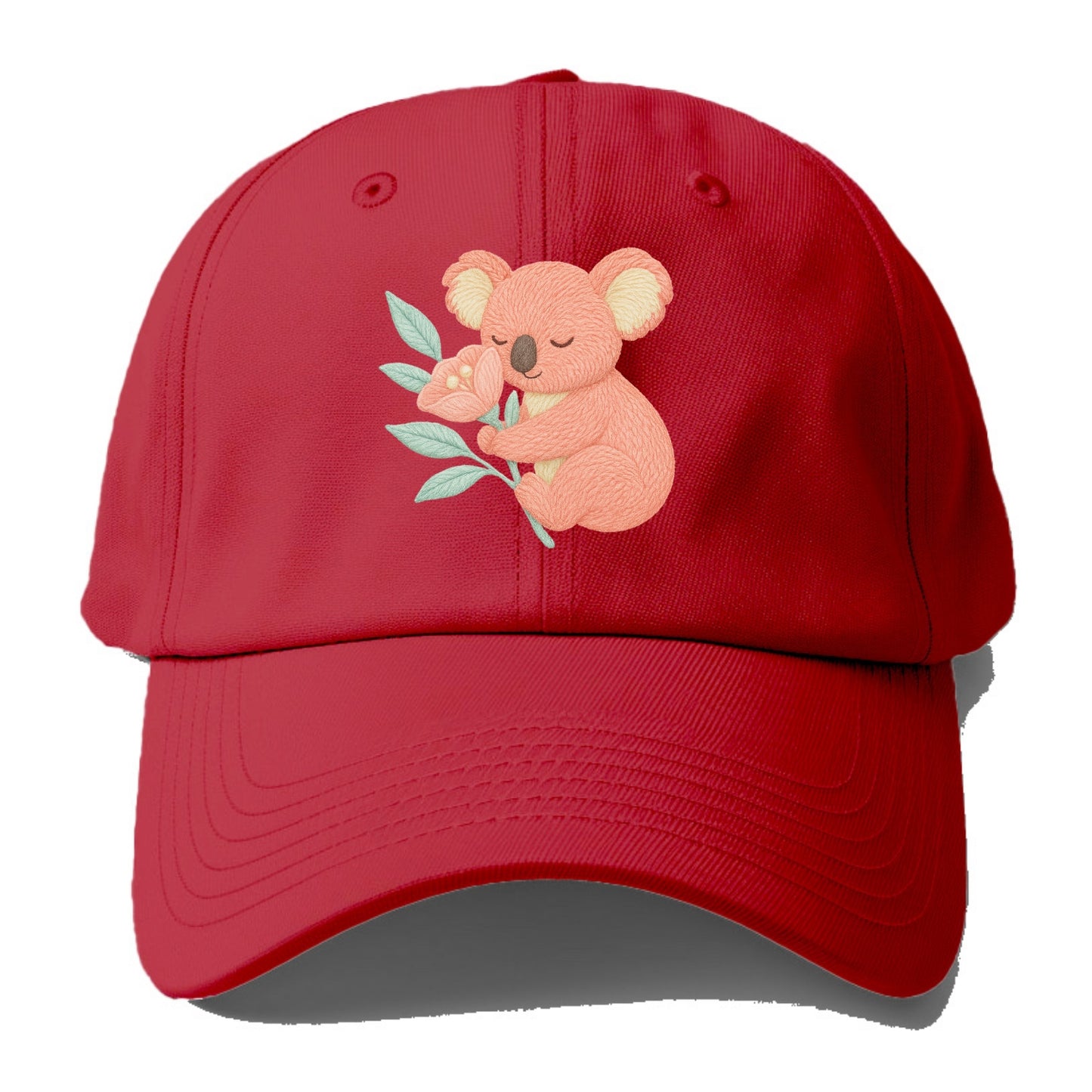 Coral Koala - Baseball Cap - Red