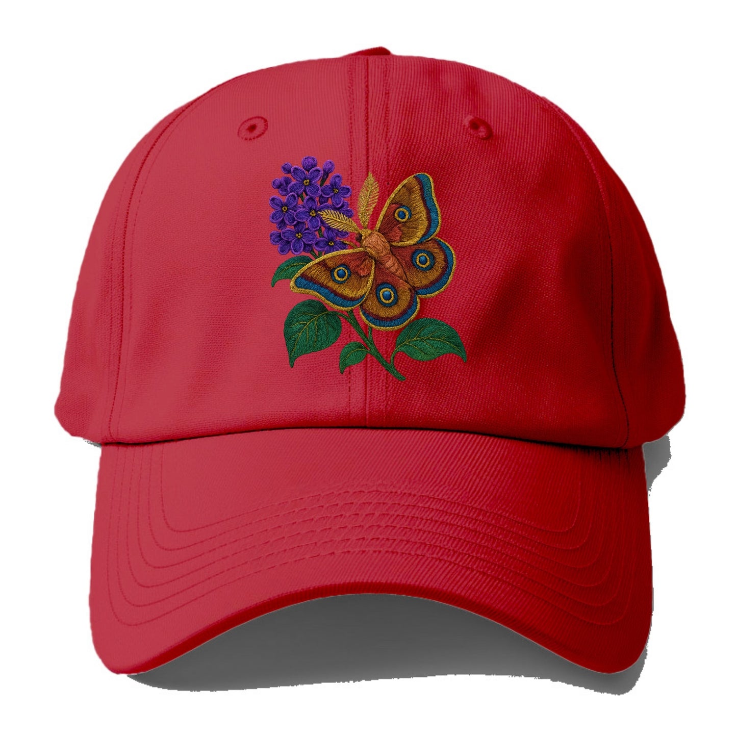 Polyphemus Moth - Baseball Cap - Red