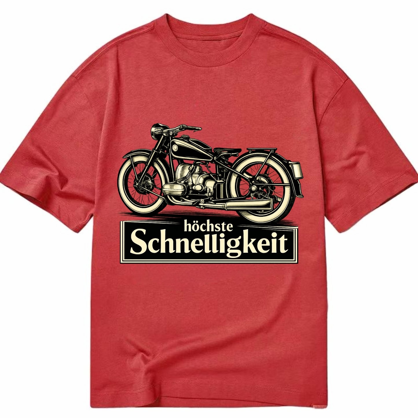 German Speed Motorcycle - Classic T-shirt - Red