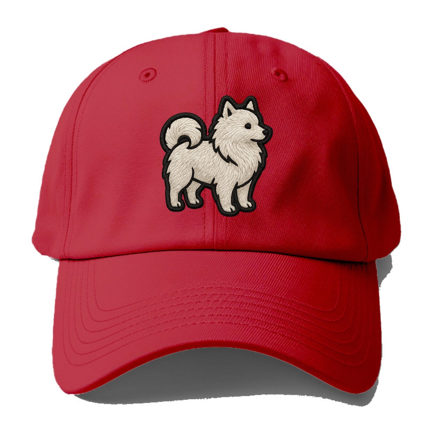 Japanese Spitz - Contemporary white spit - Baseball Cap - Red