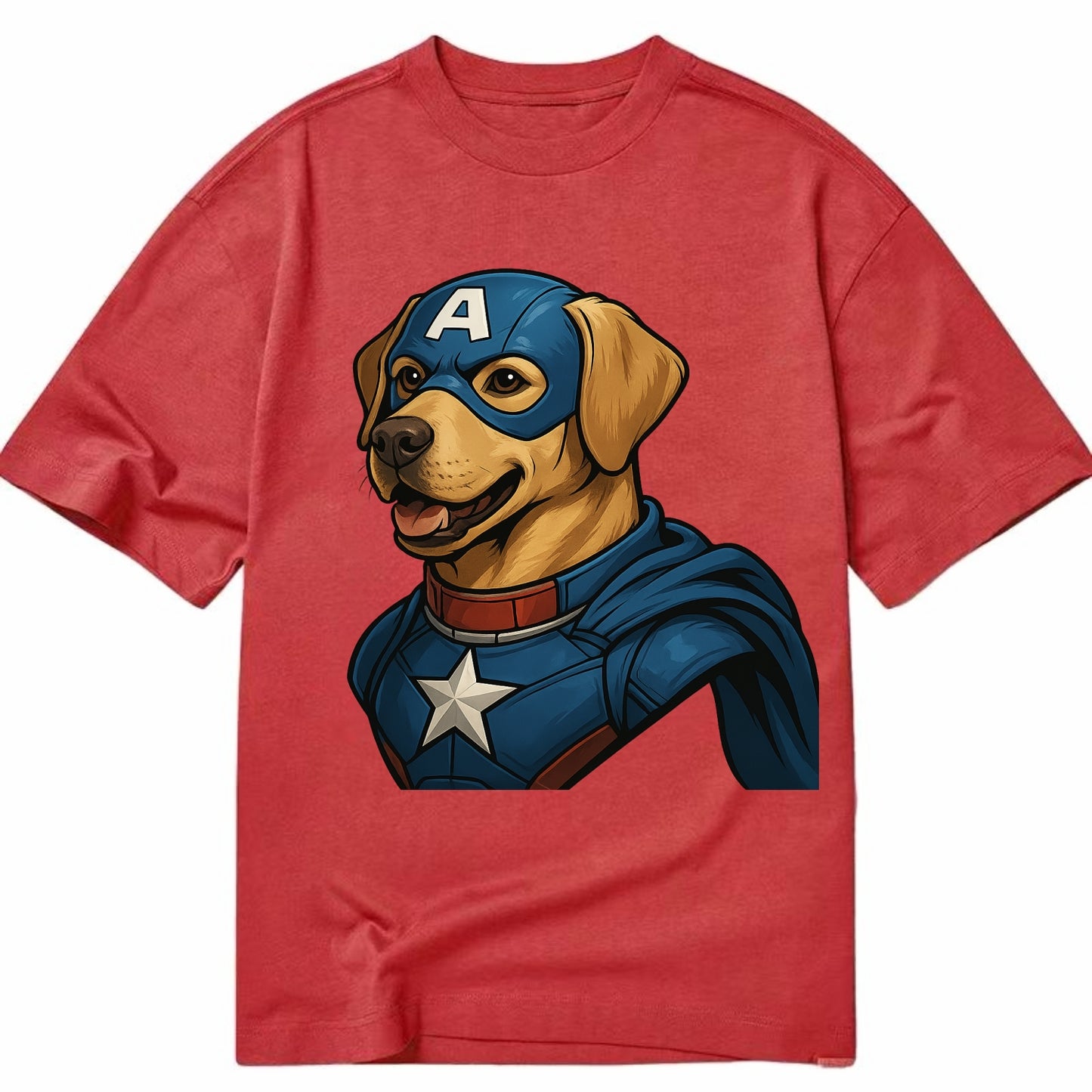 Labrador Patriotic Hero - Classic T-shirt - Red