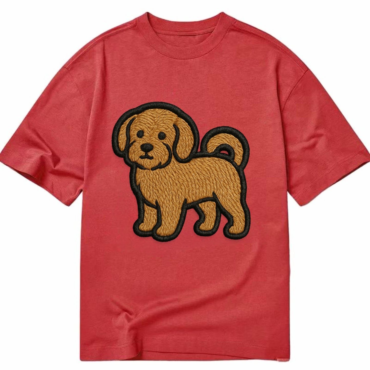 Havanese - Contemporary small dog design - Classic T-shirt - Red