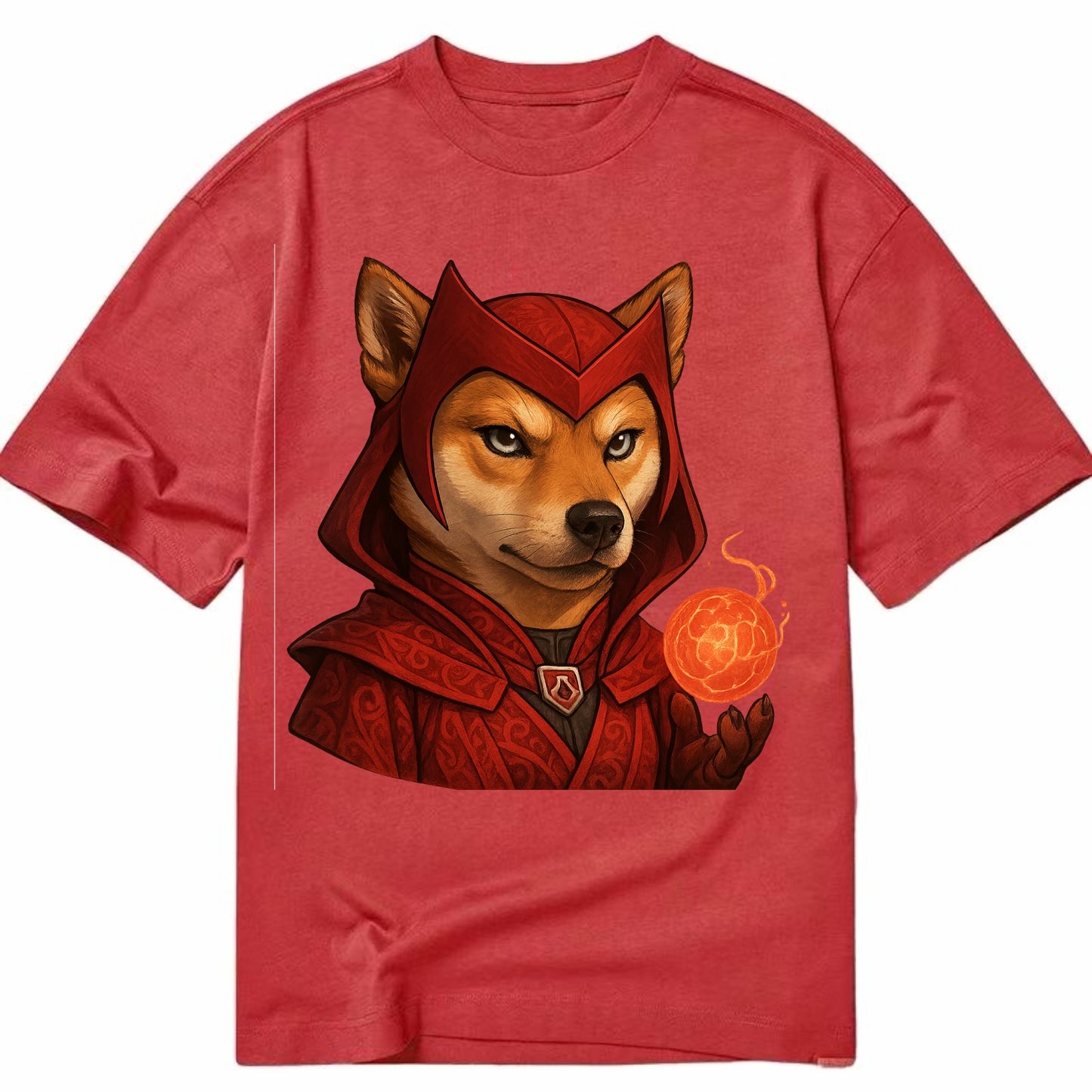 Shiba Inu Scarlet Witch - Classic T-shirt - Red