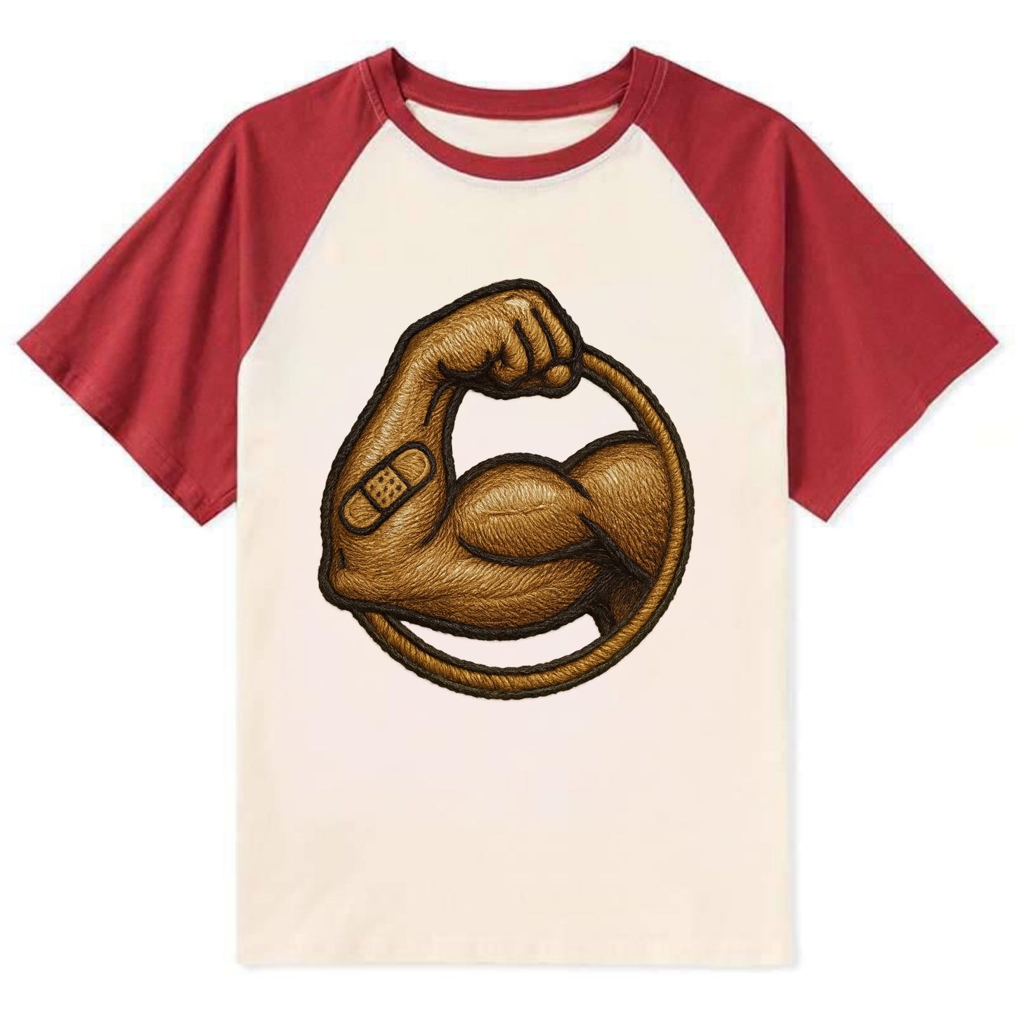 Sore Today Strong Tomorrow - Contrast Raglan T-shirt - Red