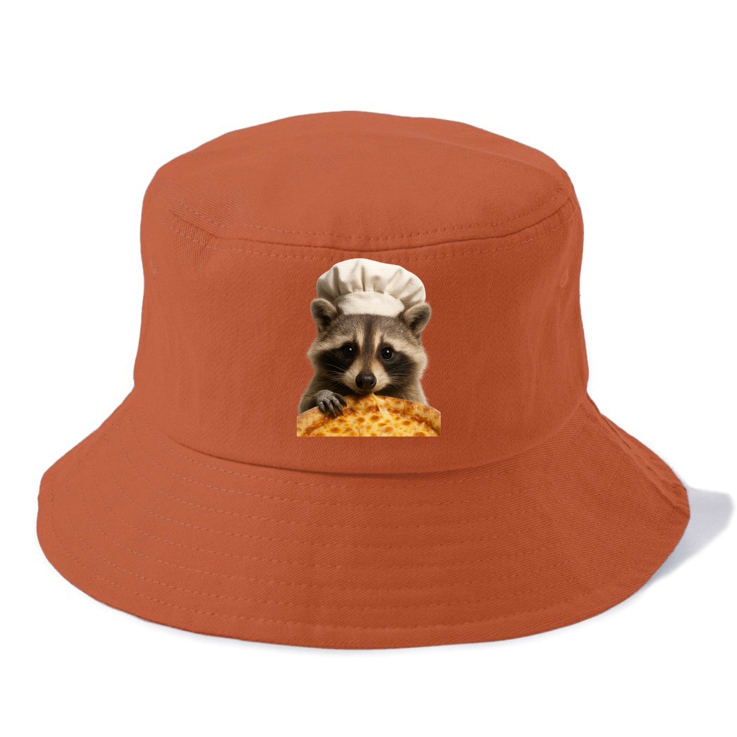 Pizza Dad Raccoon - Bucket Hat - Red