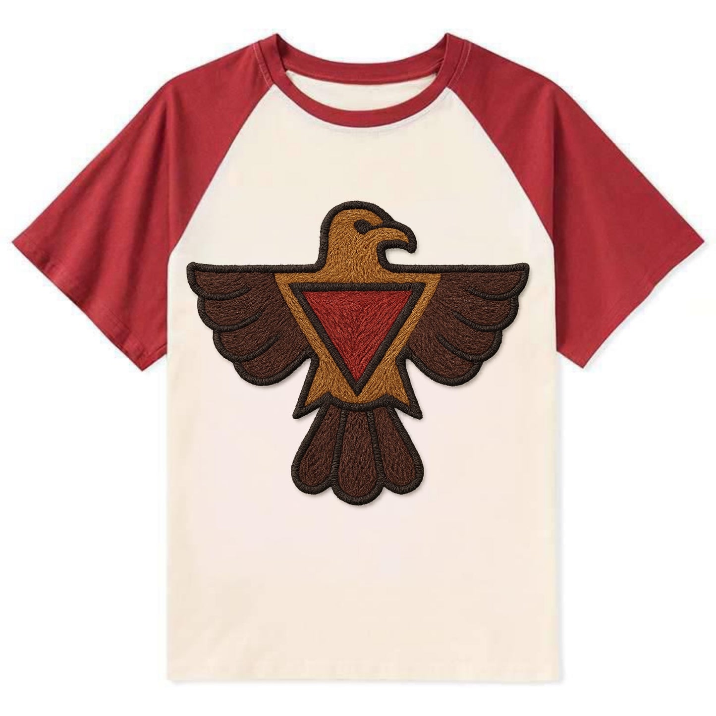 Thunderbird - Contrast Raglan T-shirt - Red
