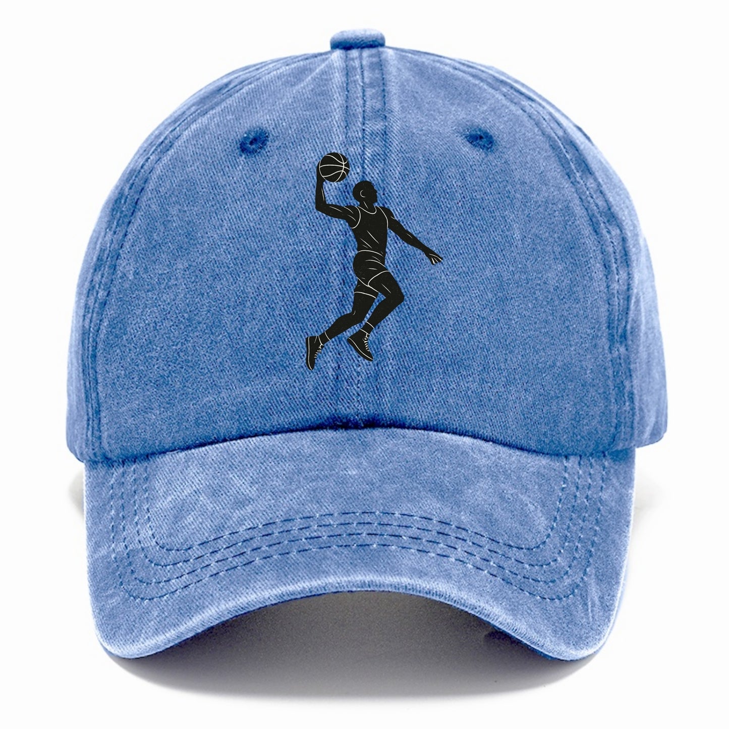 Basketball player dunking silhouette - Classic Cap - Summer Sky(Blue)