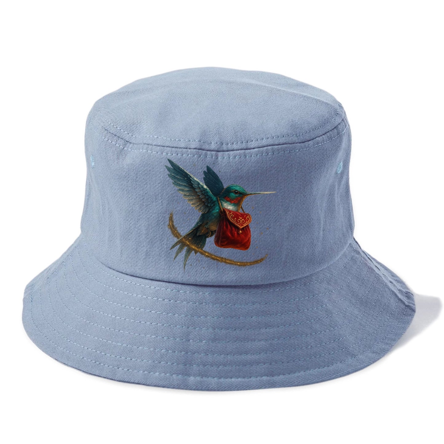Frostbite Hummingbird Courier - Bucket Hat - Summer Sky(Blue)