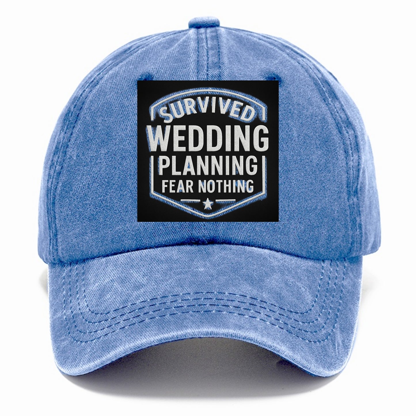 Survived wedding planning, fear nothing - Classic Cap - Summer Sky(Blue)
