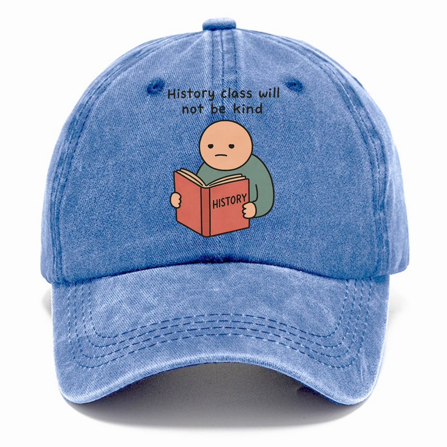 Future history book with cringe - "History class will not be kind" - Classic Cap - Summer Sky(Blue)