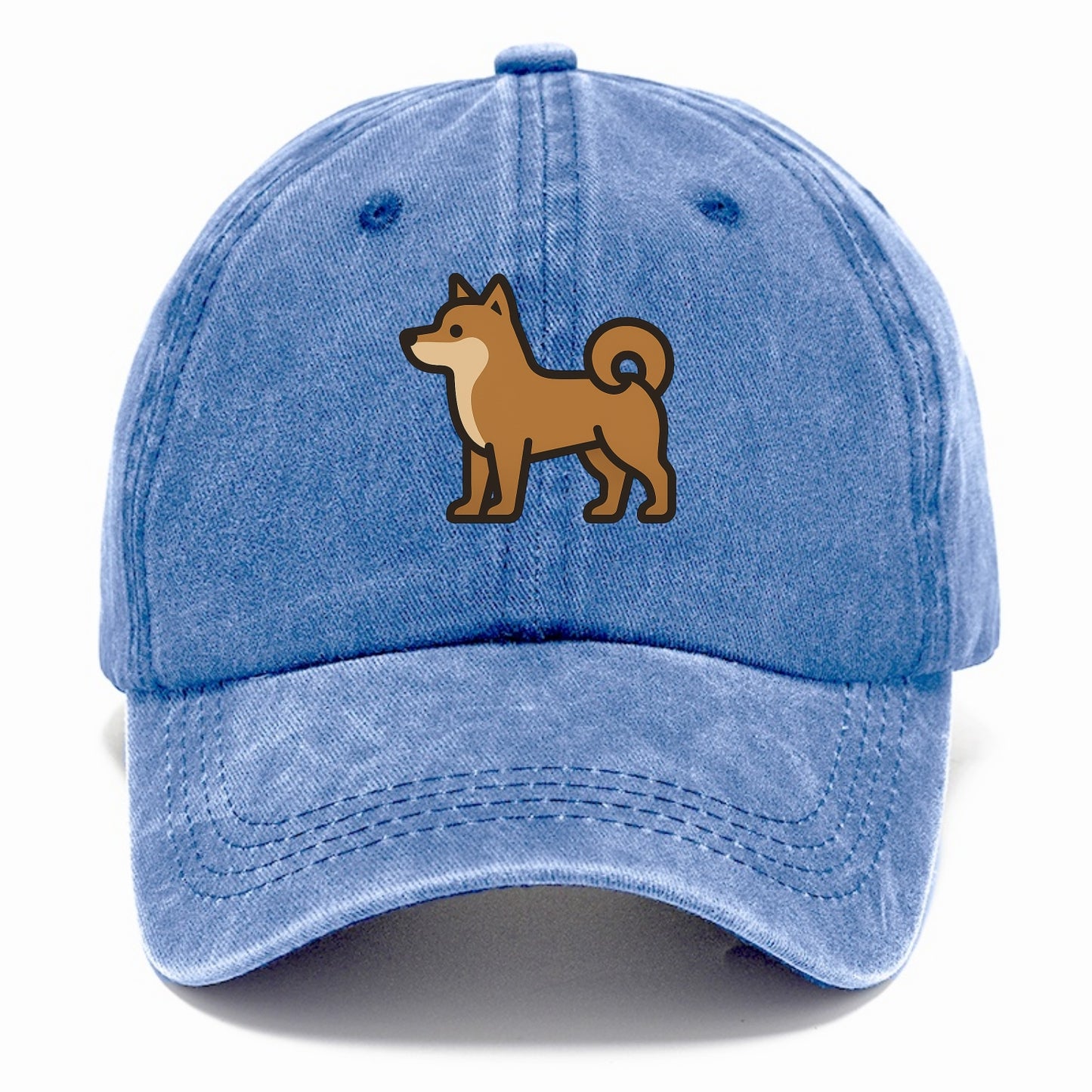 Shiba Inu - Red sesame flat side profile - Classic Cap - Summer Sky(Blue)