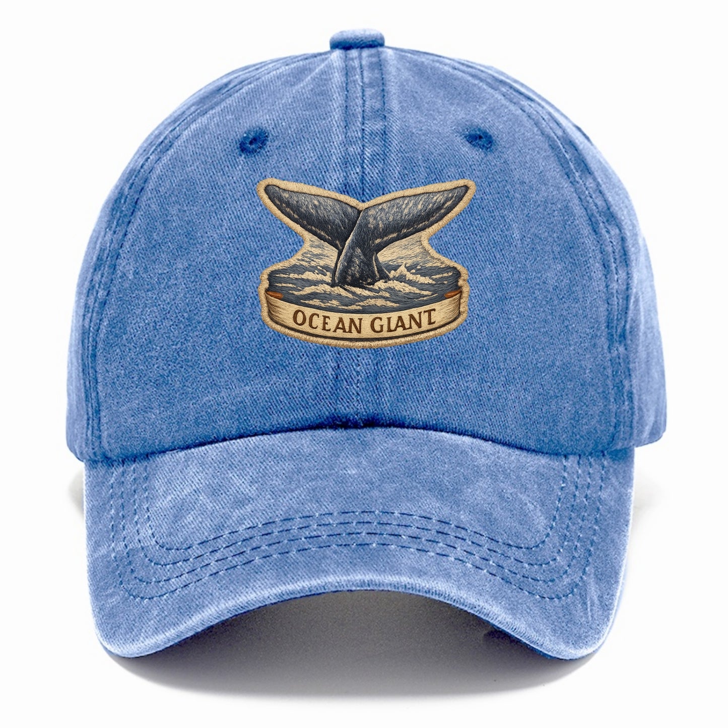 WHALE TAIL - diving whale in blue and gray , ocean giant - Classic Cap - Summer Sky(Blue)