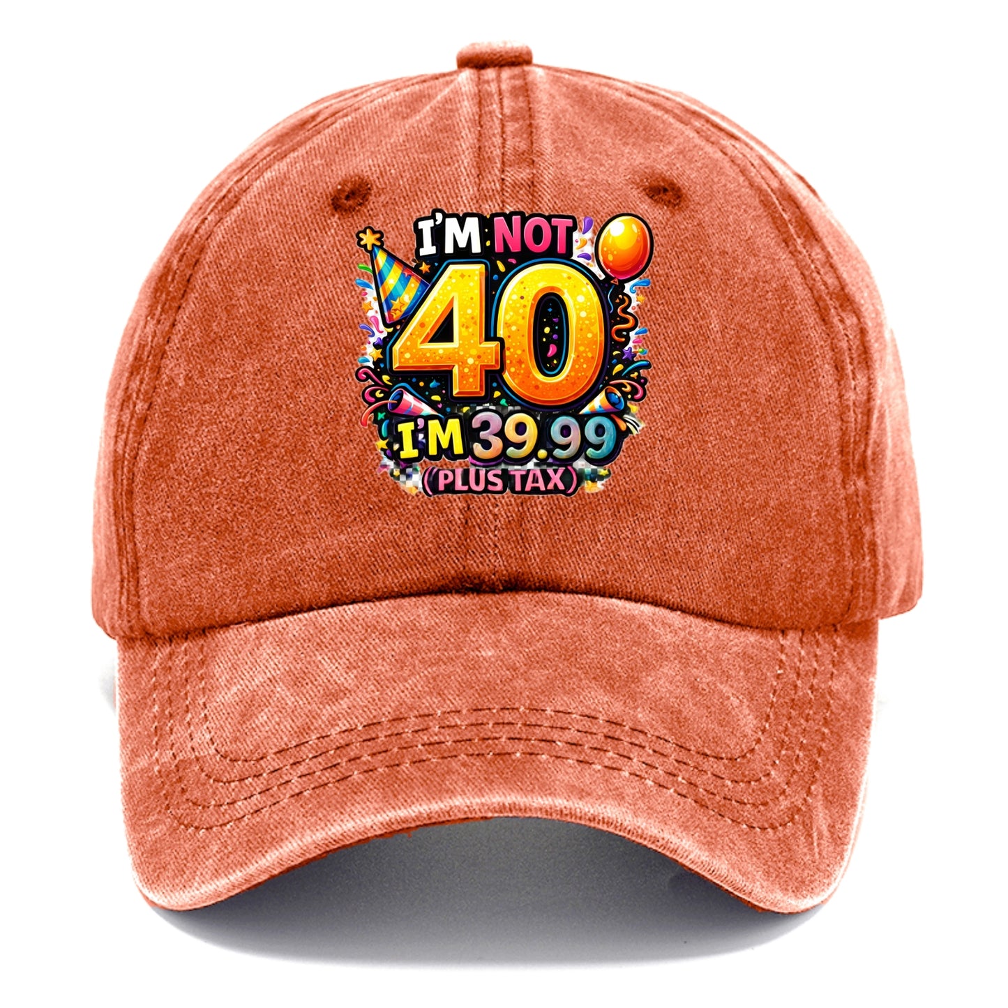 Not 40 Plus Tax - Classic Cap - Terracotta Clay(Orange)