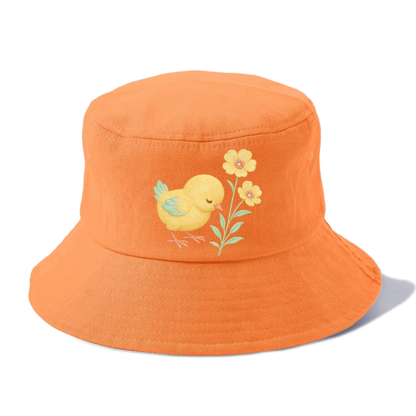 Yellow Chick - Bucket Hat - Terracotta Clay(Orange)