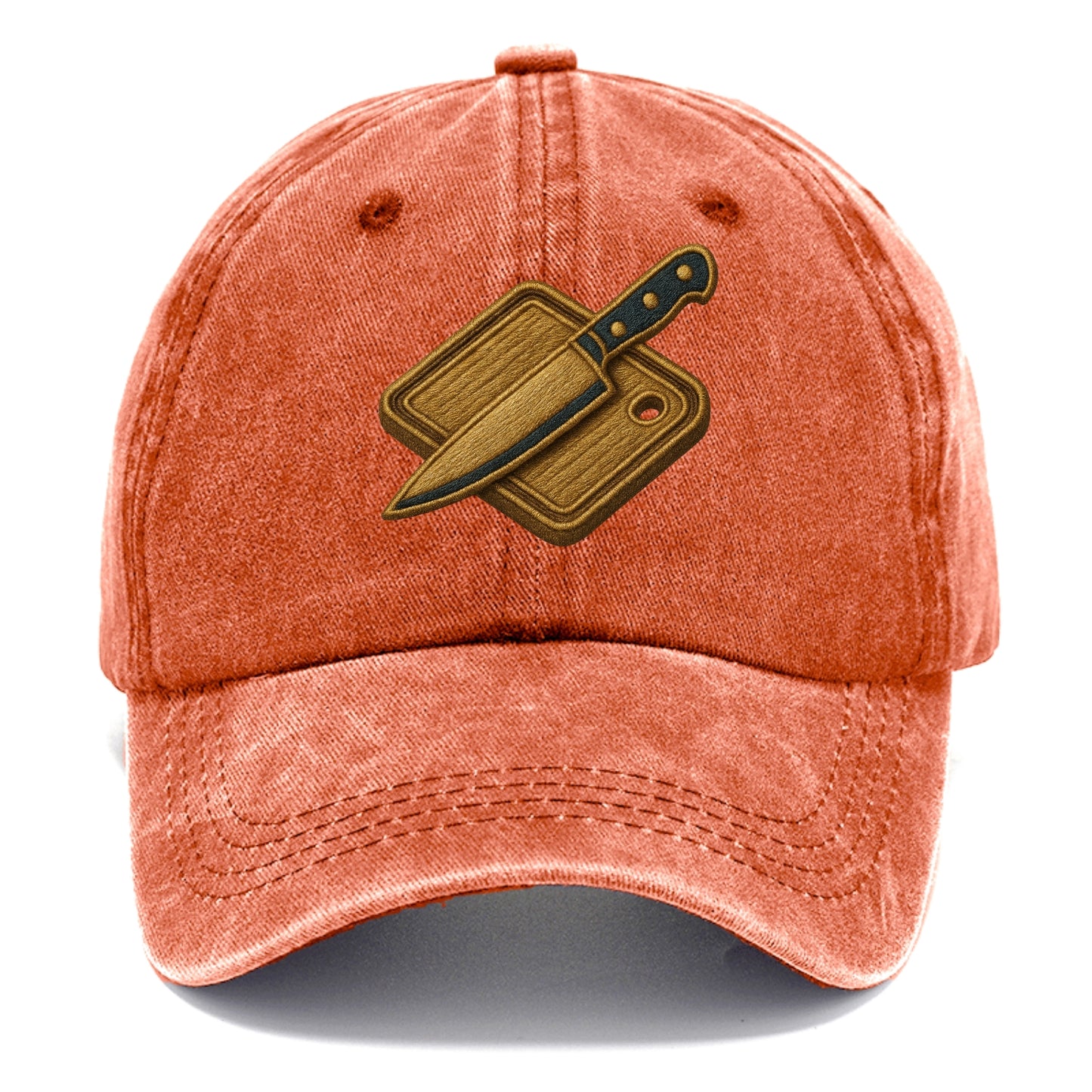 Chef knife with cutting board - culinary enthusiast - Classic Cap - Terracotta Clay(Orange)