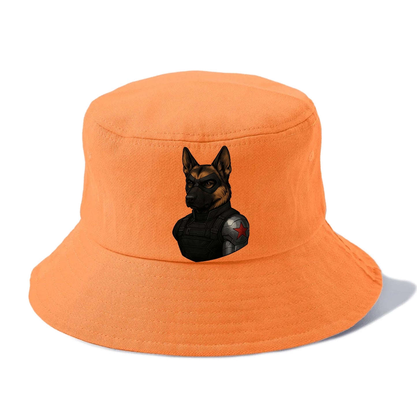 German Shepherd Winter Soldier - Bucket Hat - Terracotta Clay(Orange)