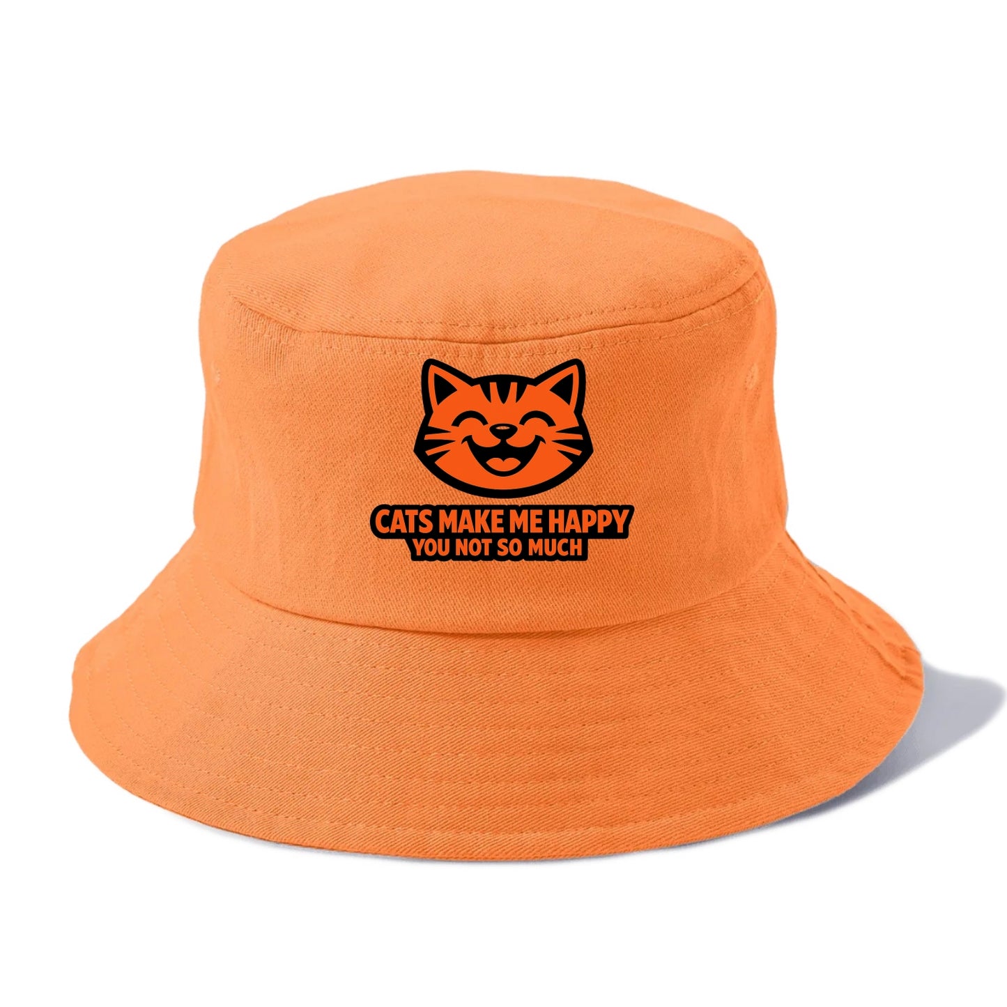 Feline Joy and Sassy Truths - Bucket Hat - Terracotta Clay(Orange)