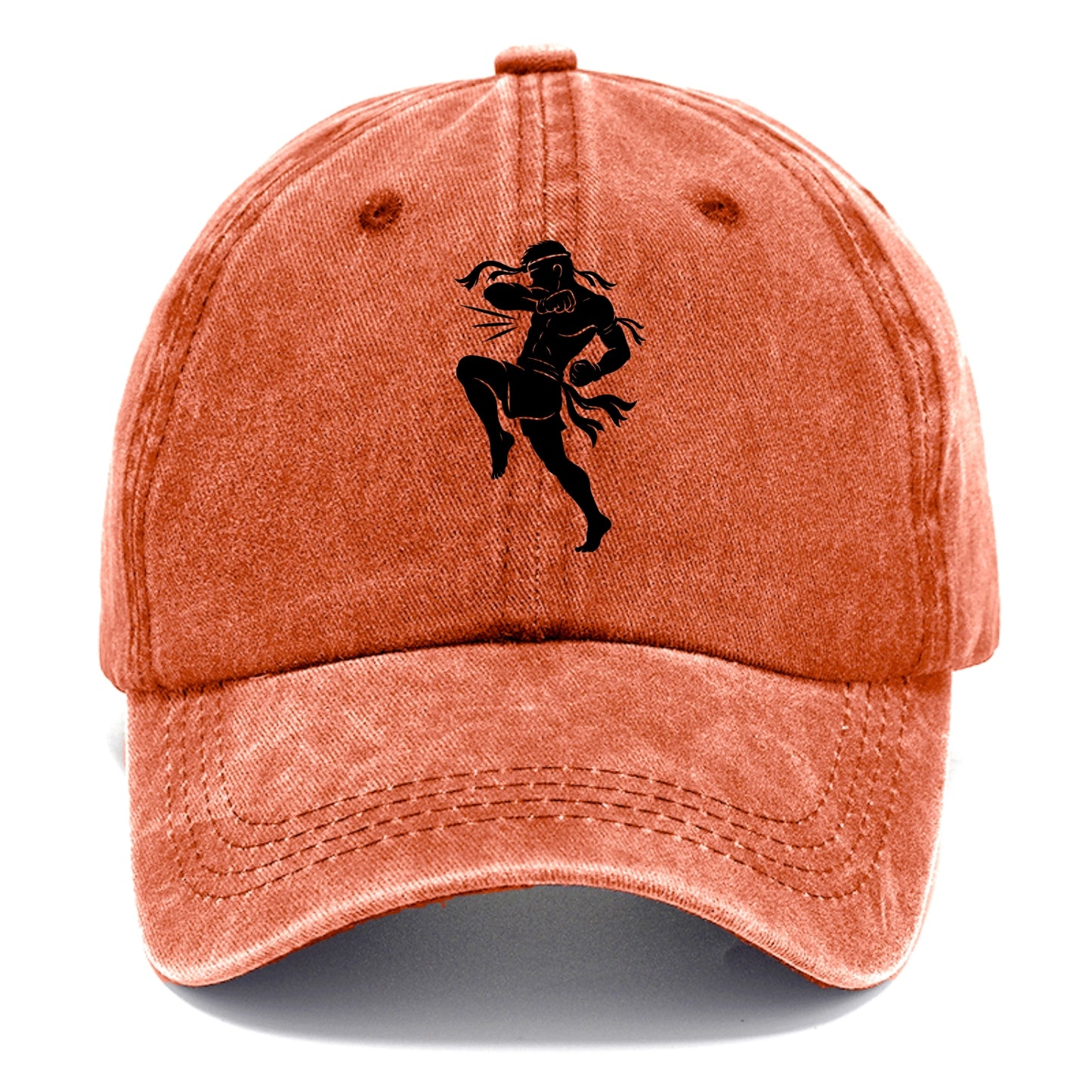 Thai Muay Thai fighter elbow strike - Classic Cap - Terracotta Clay(Orange)