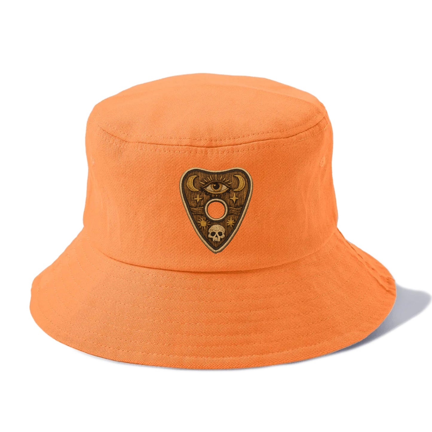 OUIJA PLANCHETTE - spirit board pointer in wood and gold , seance - Bucket Hat - Terracotta Clay(Orange)