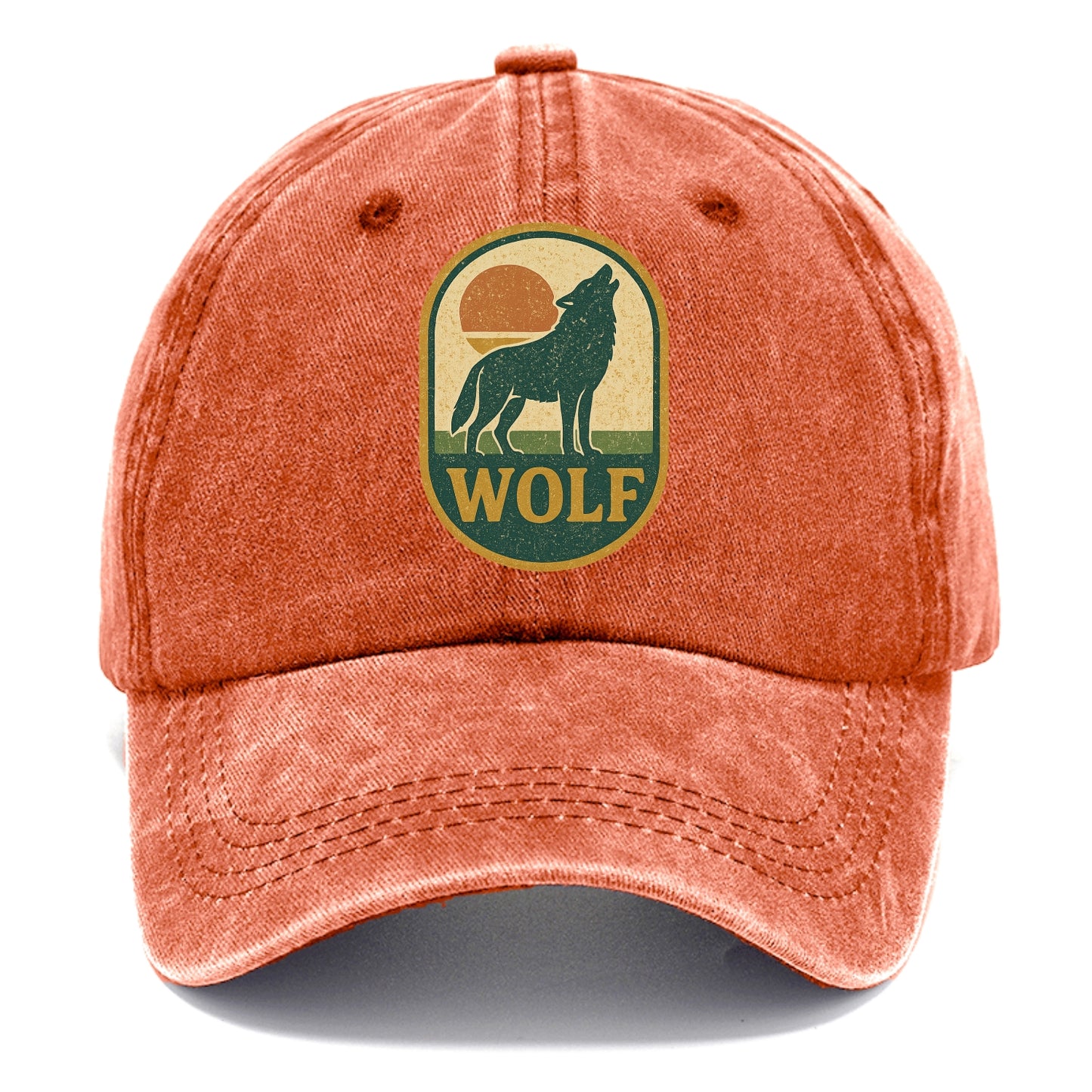 Carbon Fiber Wolf - Classic Cap - Terracotta Clay(Orange)