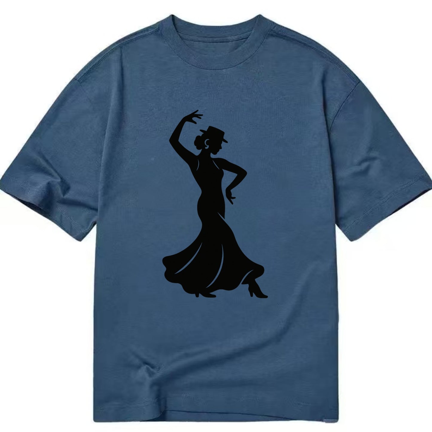 Flamenco dancer passionate stance - Classic T-shirt - Twilight Navy(Blue)
