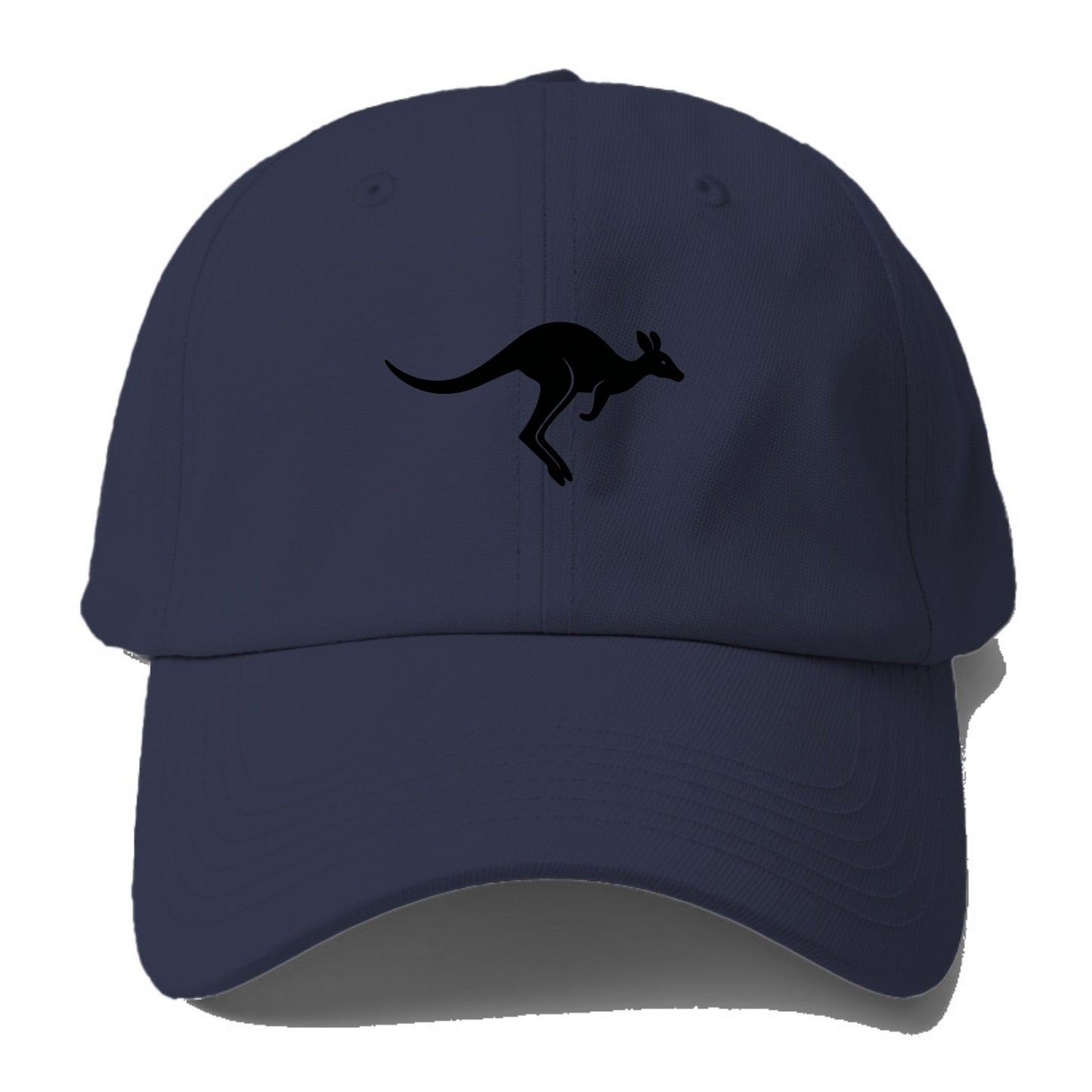 Kangaroo leaping across outback - Baseball Cap For Big Heads - Twilight Navy(Blue)