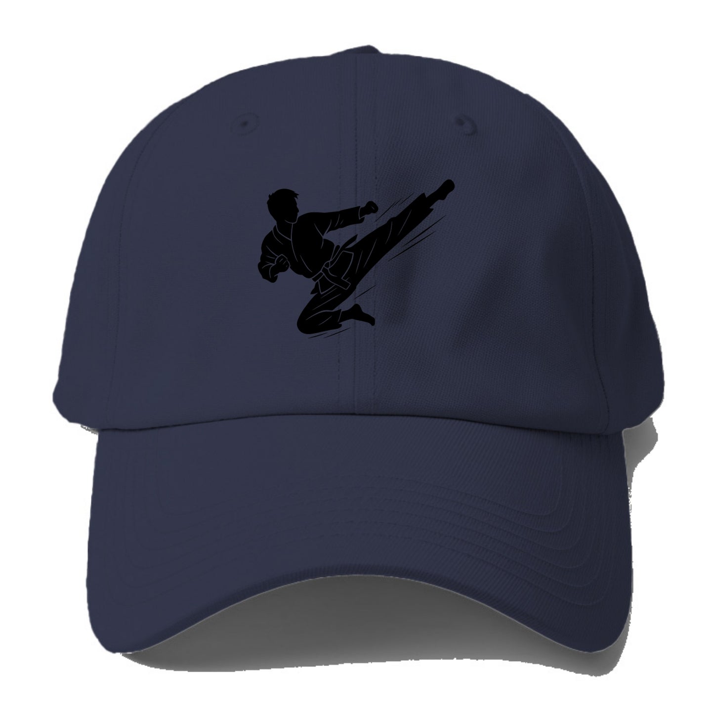 Korean taekwondo flying kick - Baseball Cap - Twilight Navy(Blue)