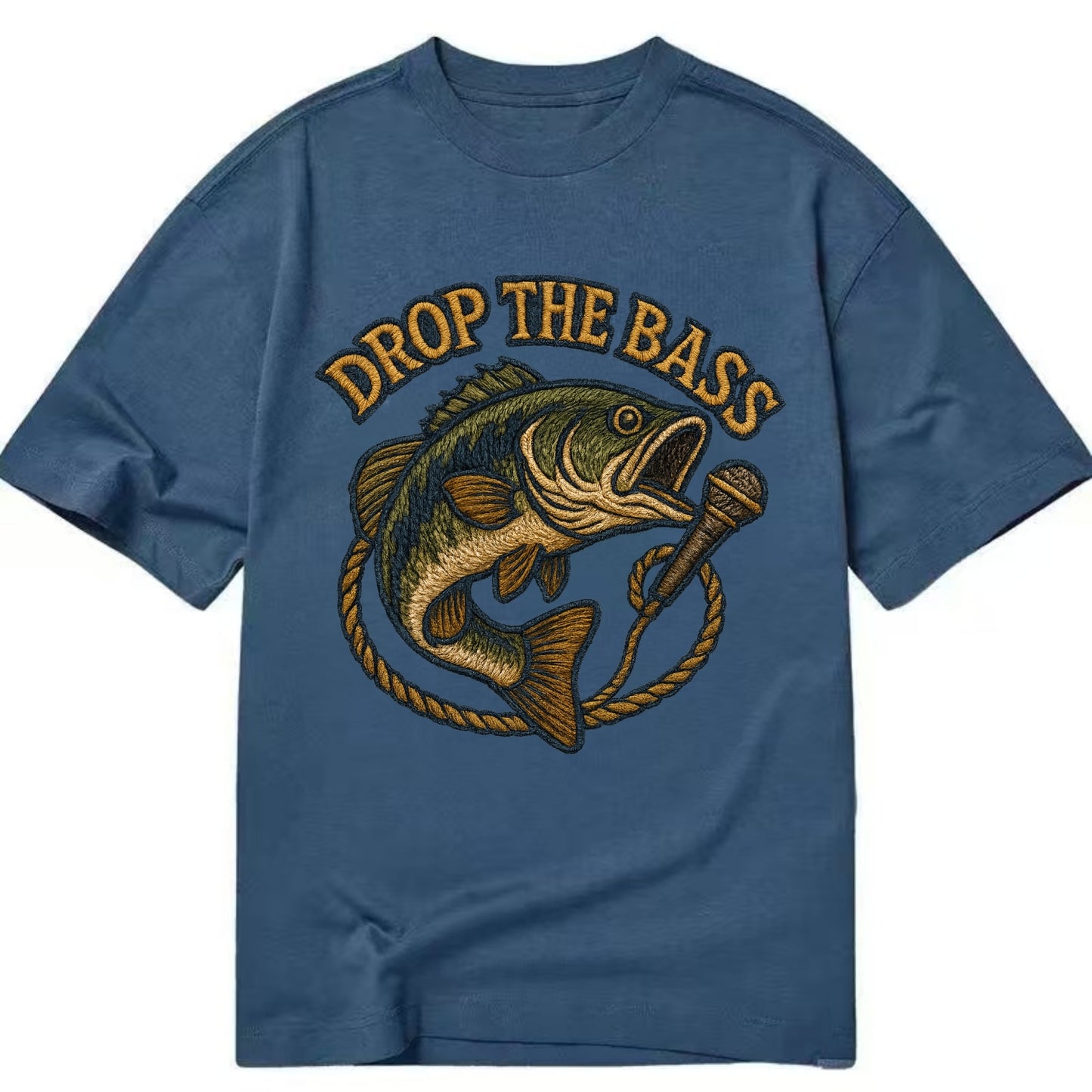 Drop The Bass - Classic T-shirt - Twilight Navy(Blue)