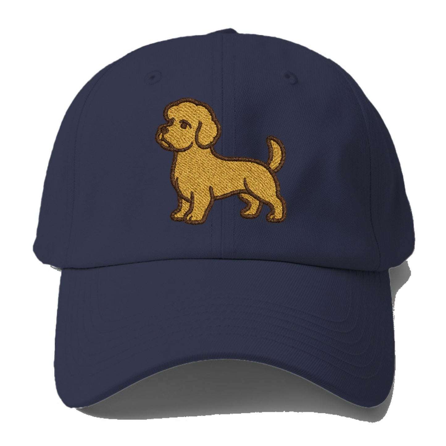 Dandie Dinmont Terrier Mustard Colored Pose Baseball Cap - Twilight Navy(Blue)
