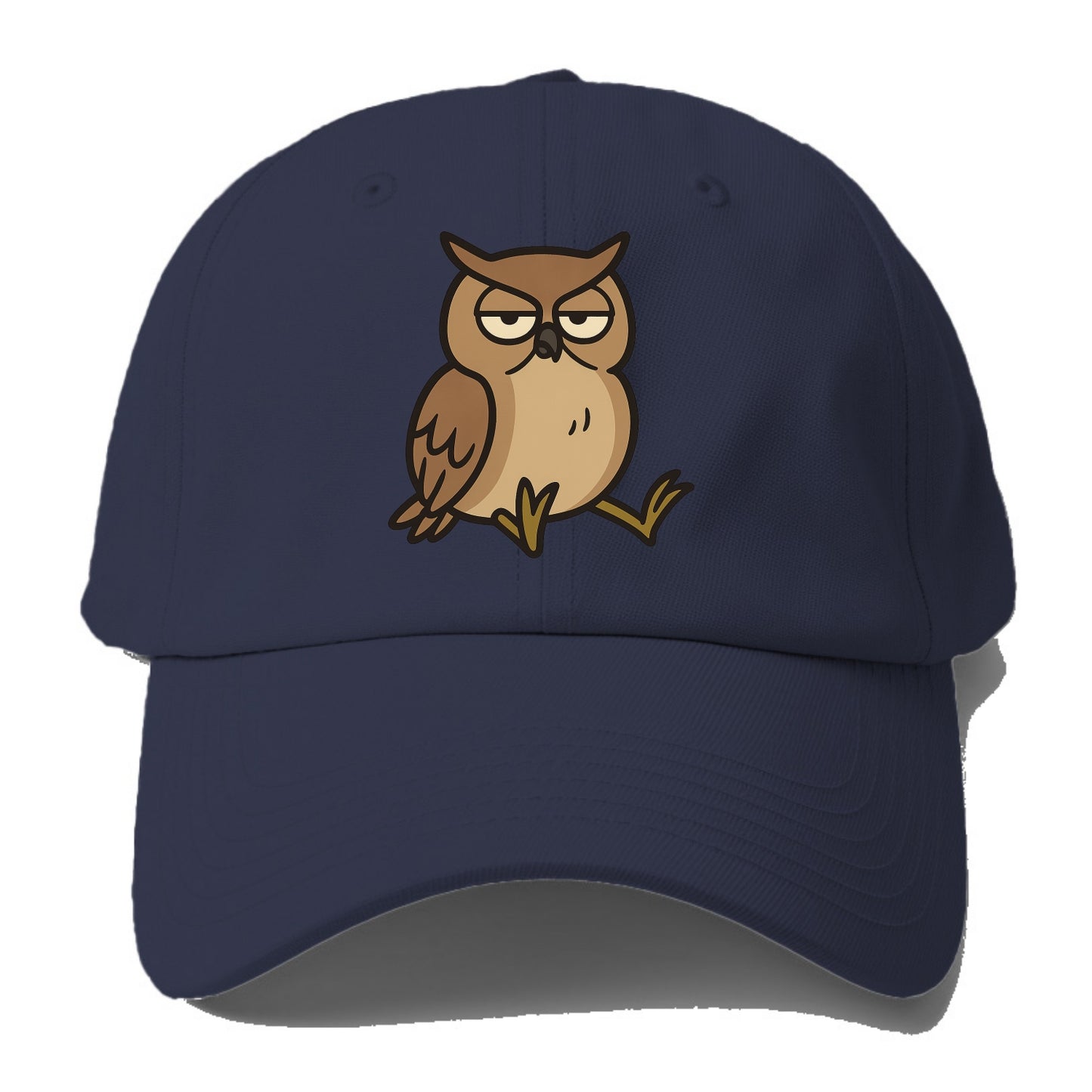 The Owl Judging Silently - Baseball Cap - Twilight Navy(Blue)