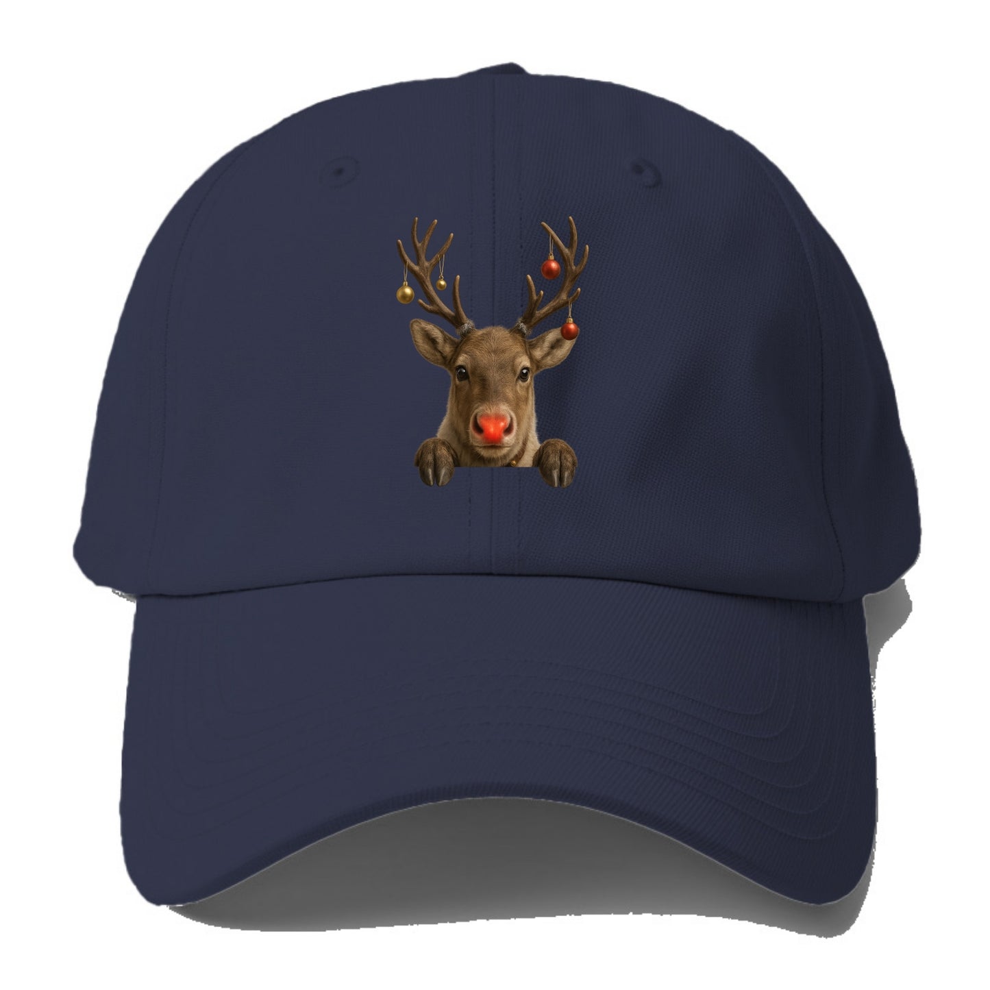 Christmas Reindeer - Baseball Cap For Big Heads - Twilight Navy(Blue)