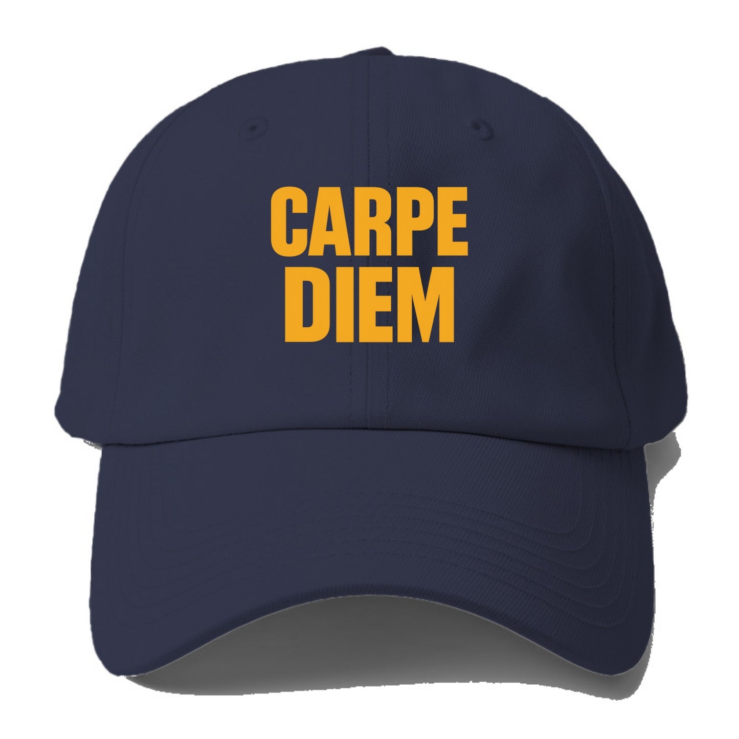Bold typography design - "CARPE DIEM" - seize the day - Baseball Cap For Big Heads - Twilight Navy(Blue)