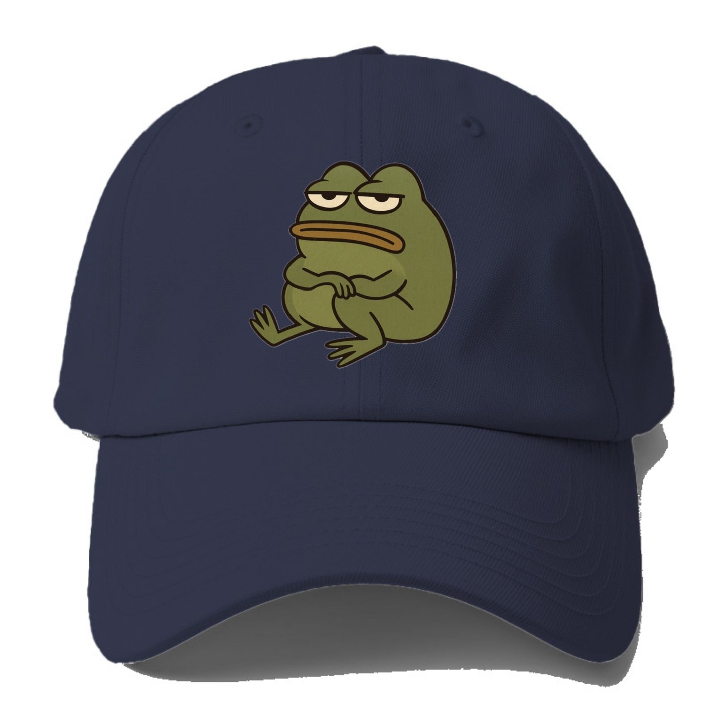 The Frog Judges Silently - Baseball Cap For Big Heads - Twilight Navy(Blue)