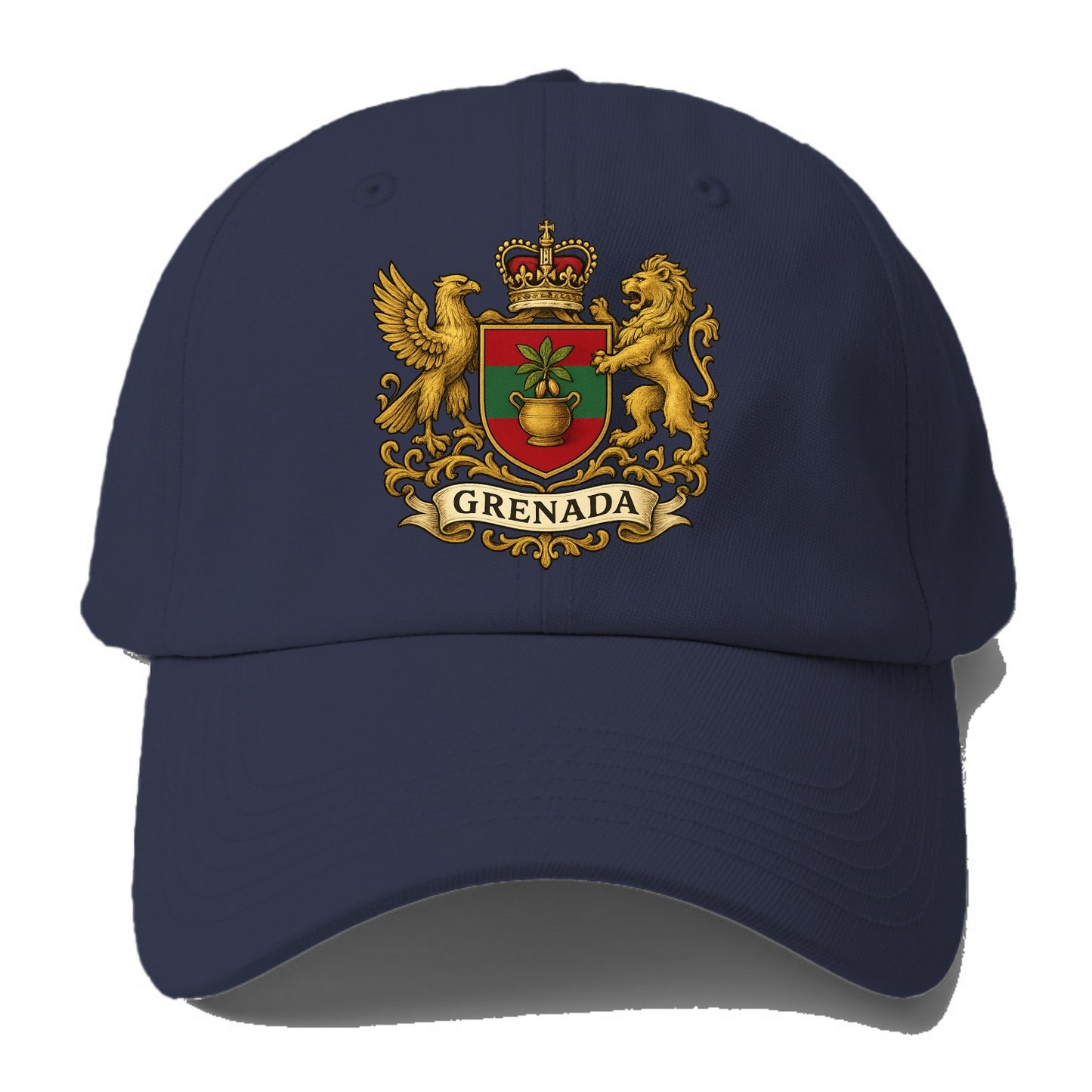 Grenada Heritage Badge - Baseball Cap For Big Heads - Twilight Navy(Blue)