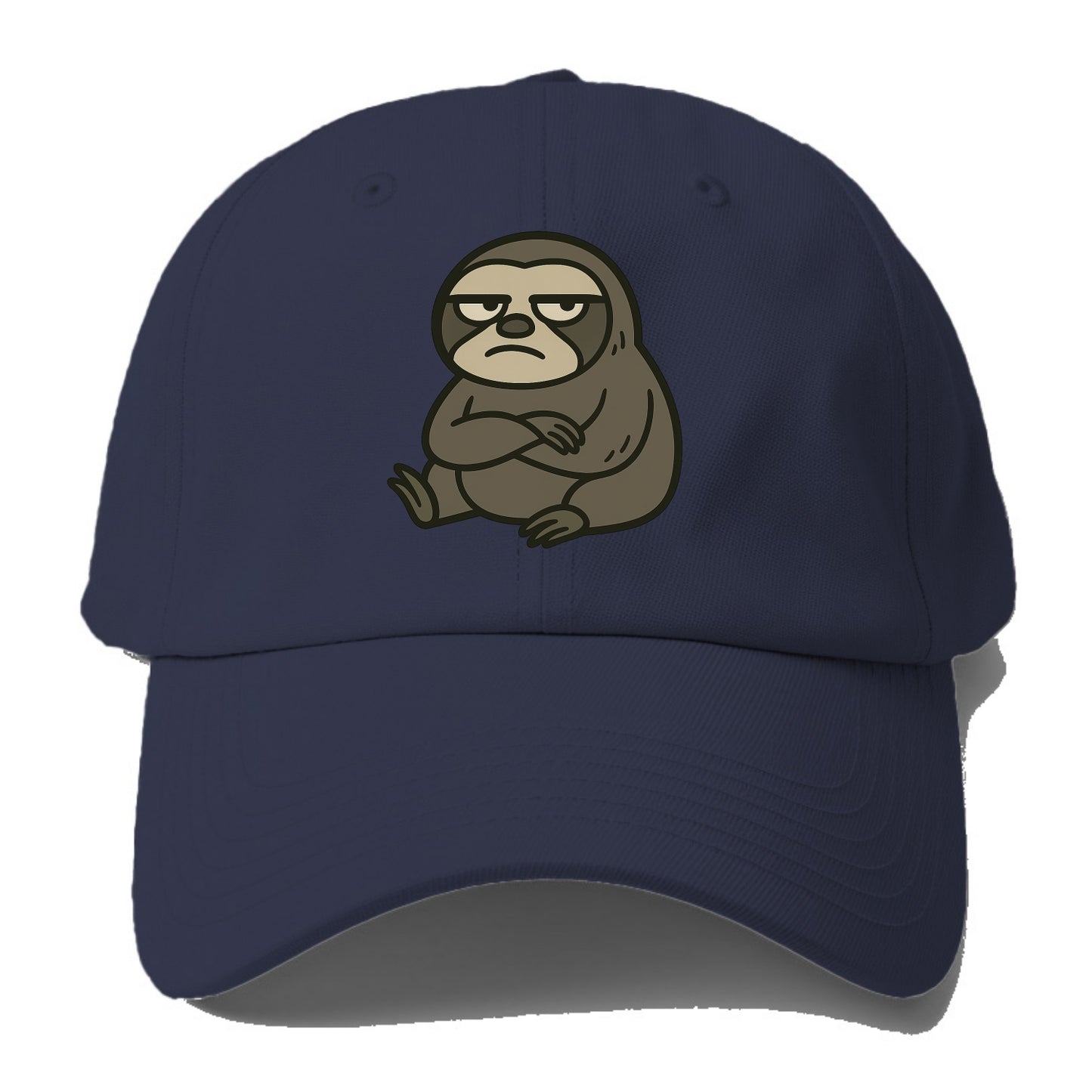 The Sloth Judging Silently - Baseball Cap For Big Heads - Twilight Navy(Blue)