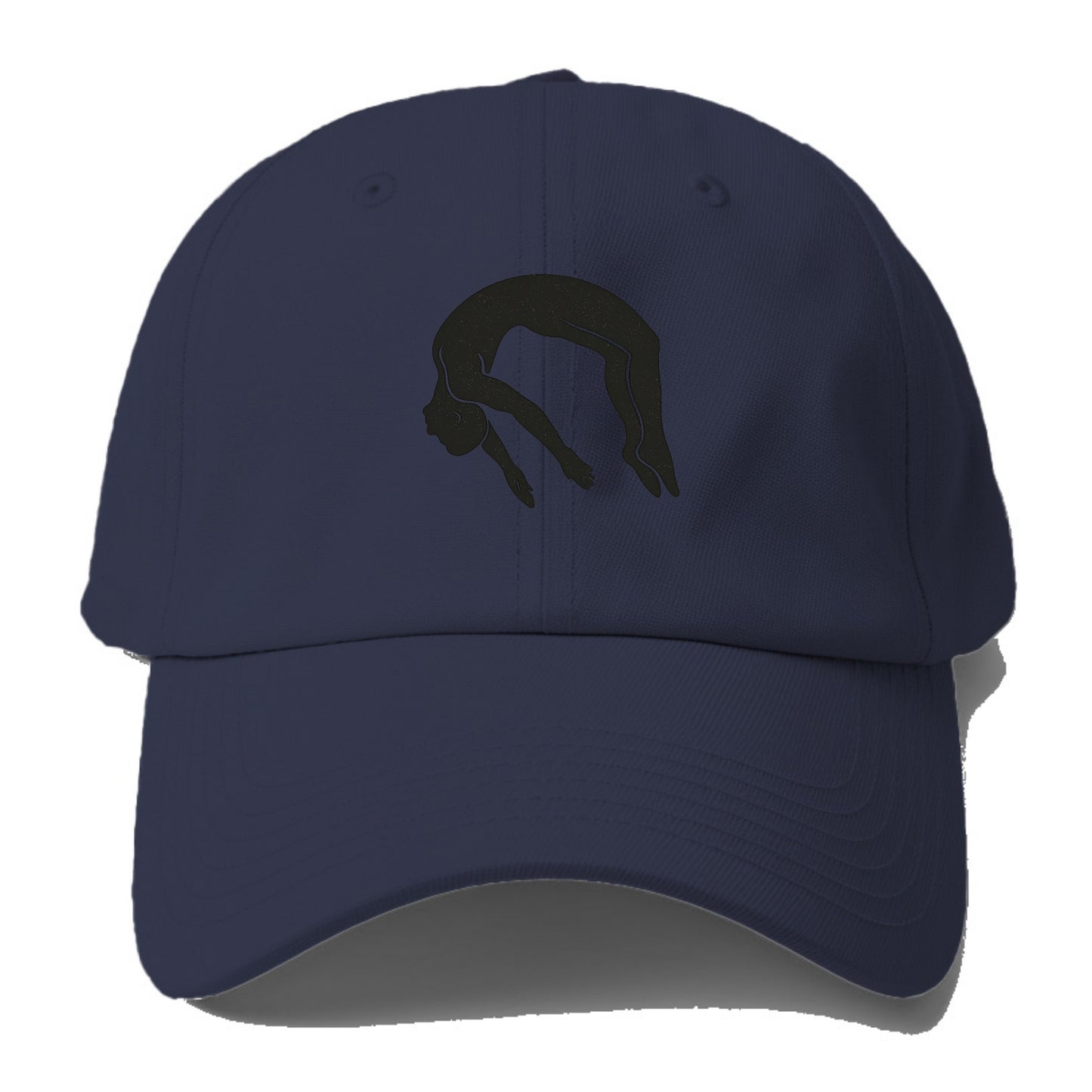 Gymnast doing a backflip - Baseball Cap - Twilight Navy(Blue)