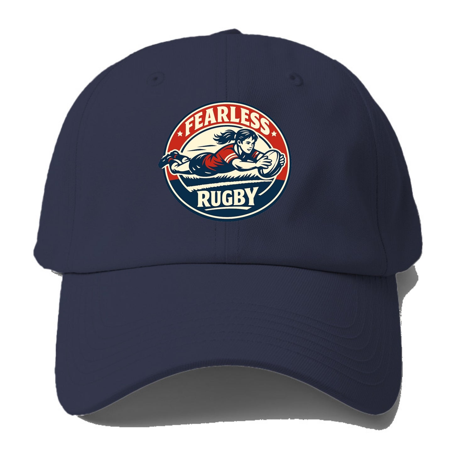 Fearless Try Scorer Emblem - Baseball Cap For Big Heads - Twilight Navy(Blue)
