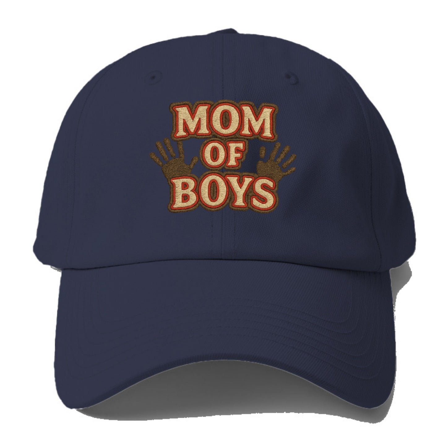 Mom Of Boys - Baseball Cap For Big Heads - Twilight Navy(Blue)