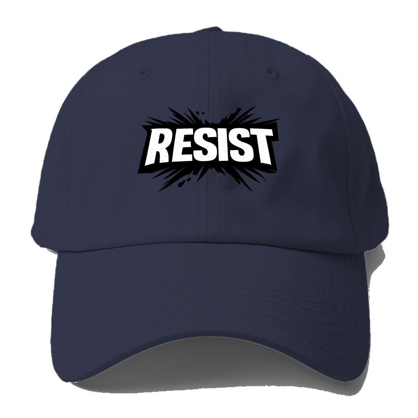 Bold typography design - "RESIST" - fighting back, standing against - Baseball Cap For Big Heads - Twilight Navy(Blue)