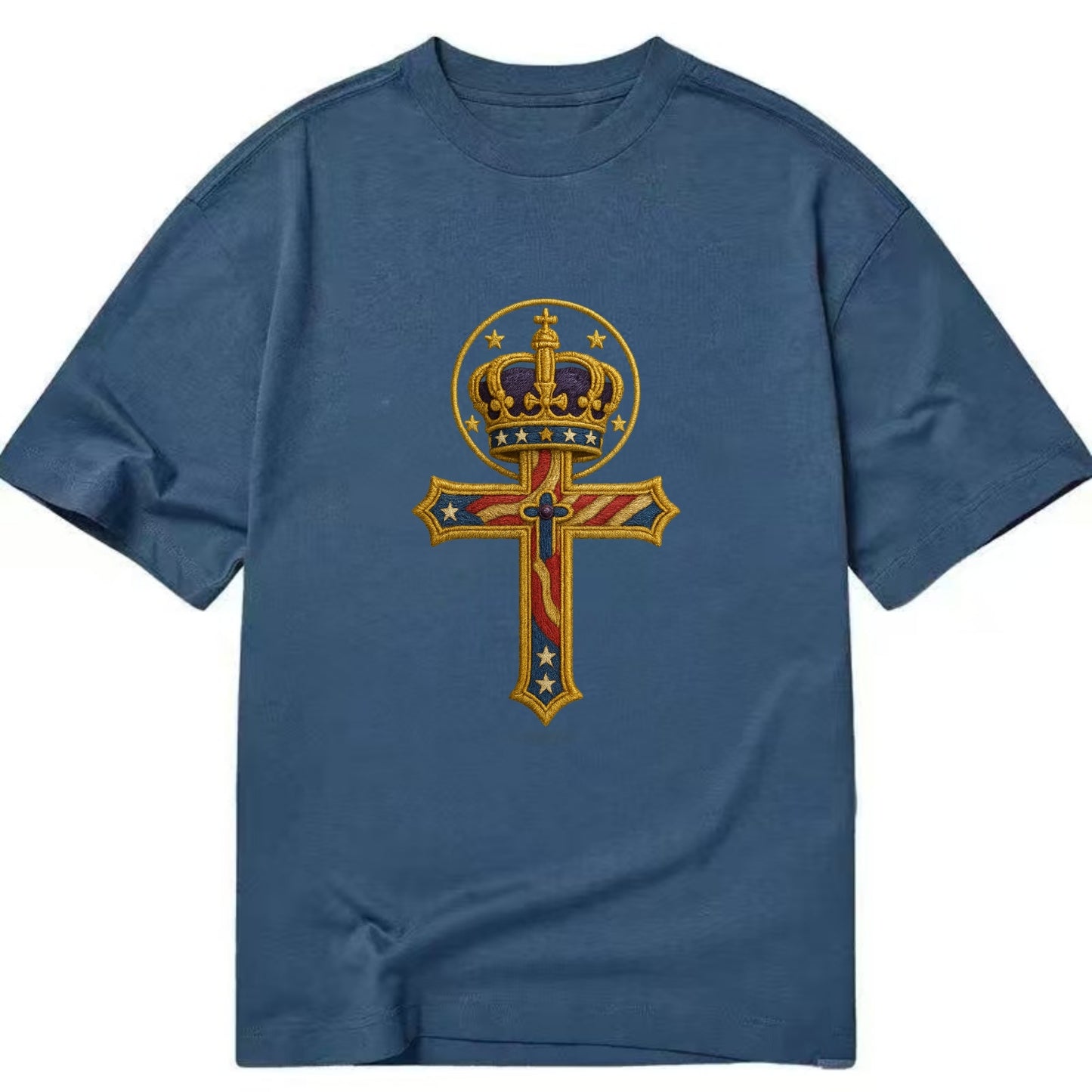 Cross and Crown - Classic T-shirt - Twilight Navy(Blue)